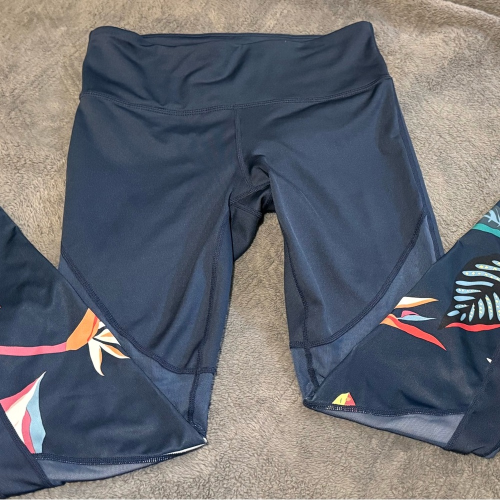 JoyLab Navy Tropical Print Leggings